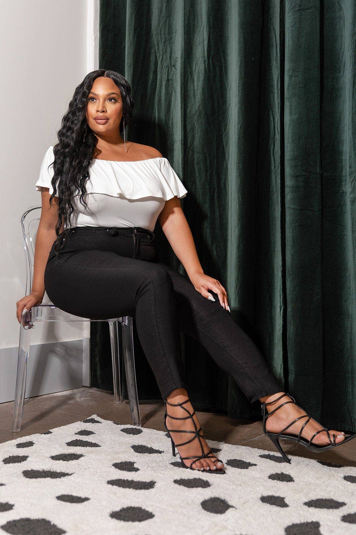 Junior Plus Size Hyperstretch Skinny Jean: SMOKE