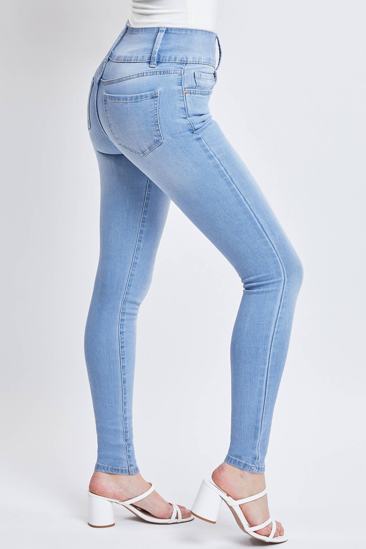 Junior 3 Button High-Rise Skinny Jeans / NWBLE S02
