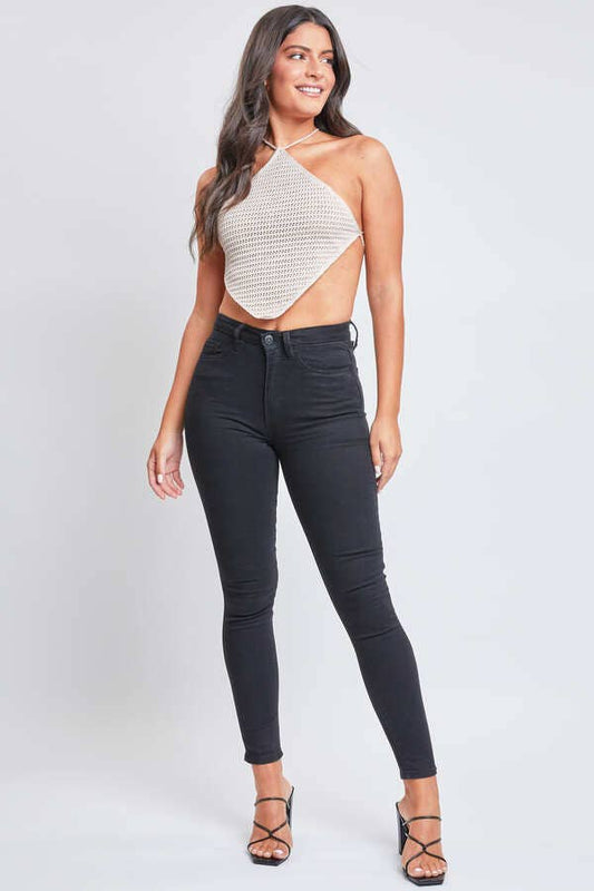 YMI - Junior WannaBettaButt High Rise Skinny Jean /BLACK