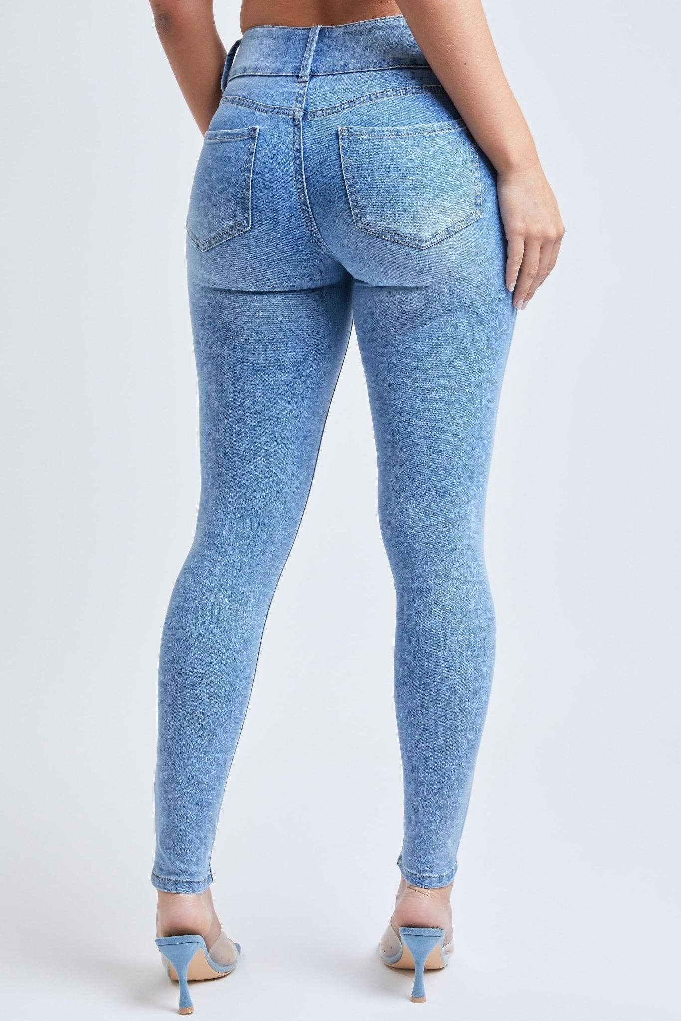 Junior 3 Button High-Rise Skinny Jeans / NWBLE S02