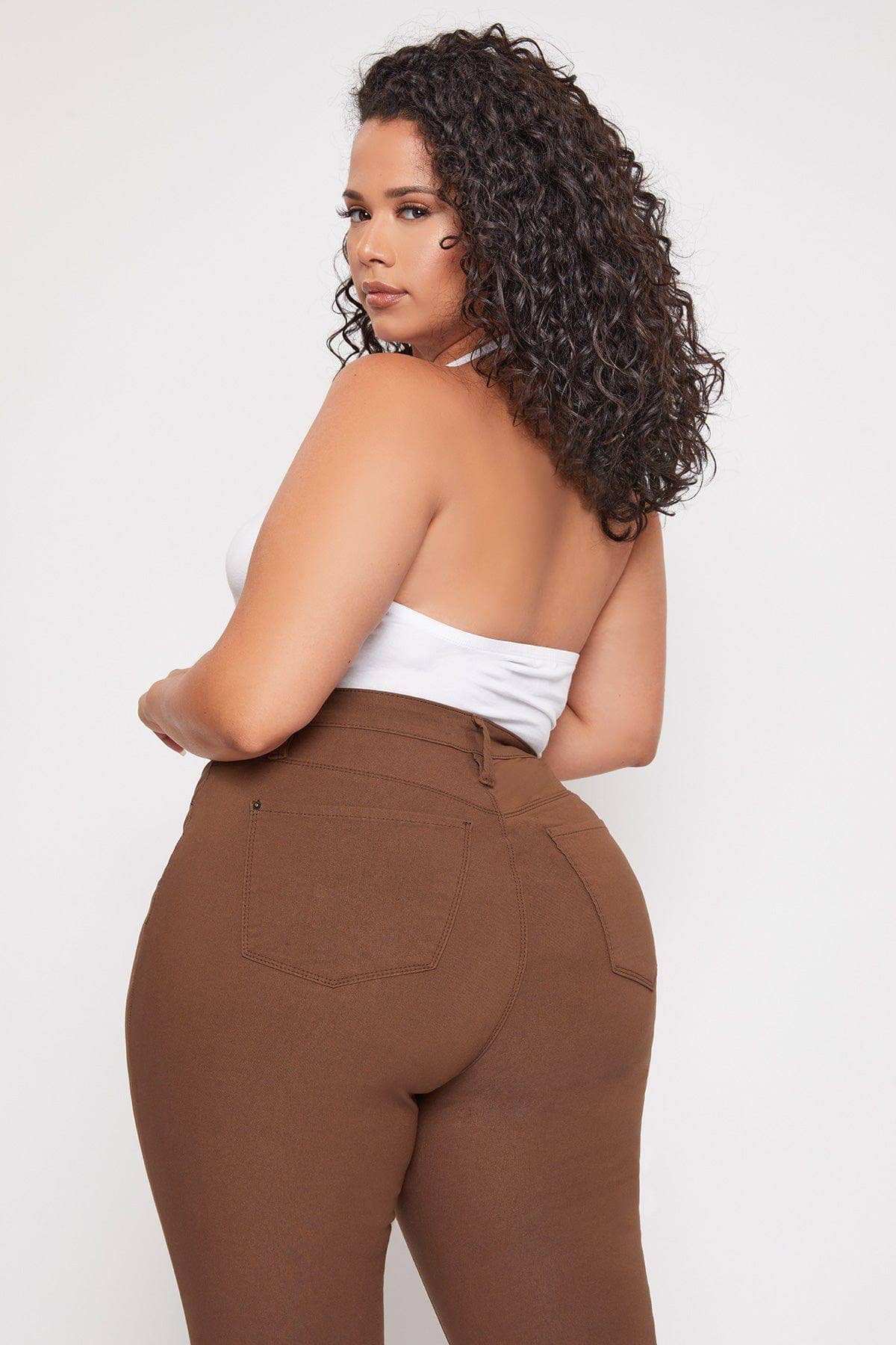 Junior Plus Size Hyperstretch Skinny Jean: SMOKE