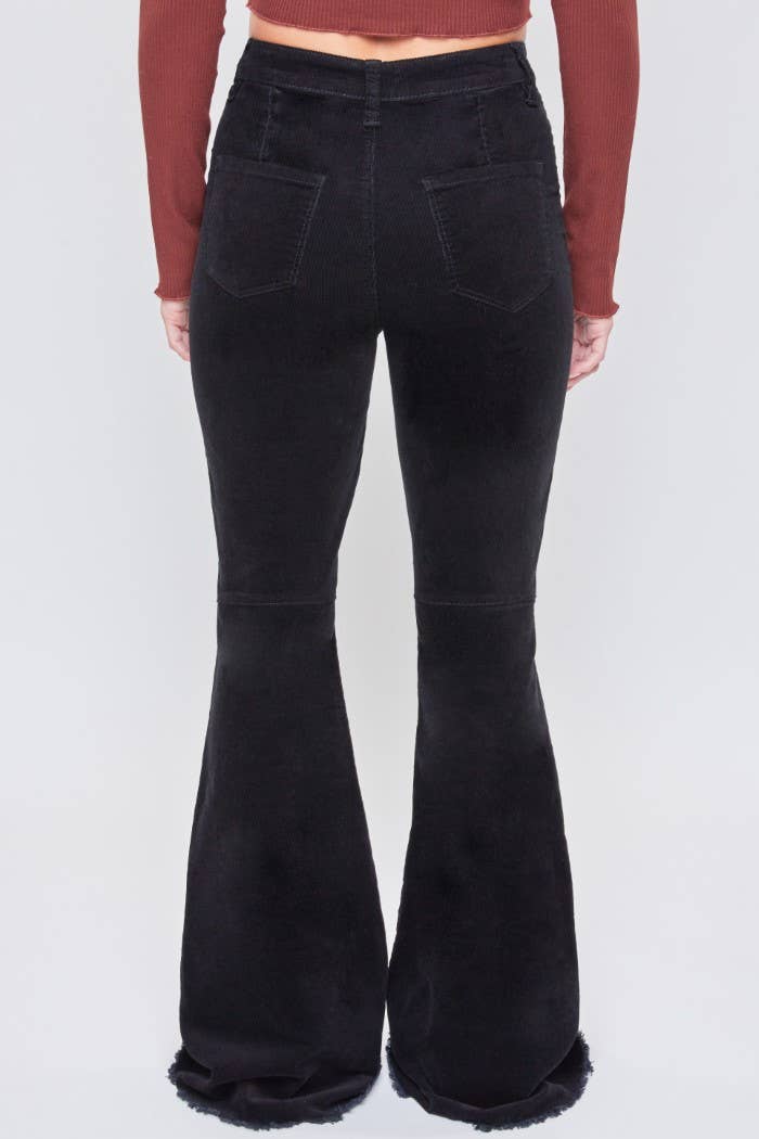 Junior Chloe Tube Corduroy Flare Jean: SUMMER OLIVE