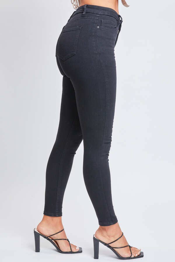 YMI - Junior WannaBettaButt High Rise Skinny Jean /BLACK