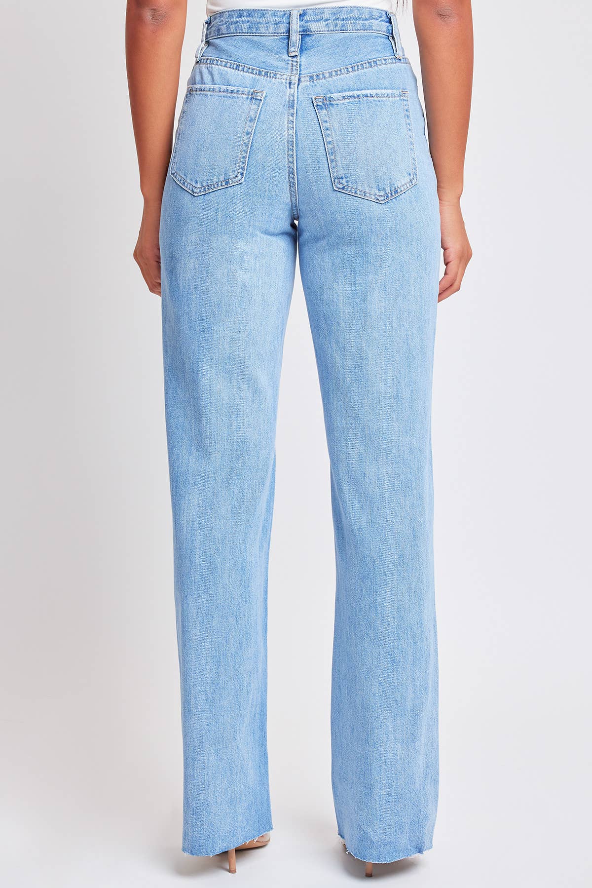 YMI - Junior High Rise Wide Leg With Raw Hem