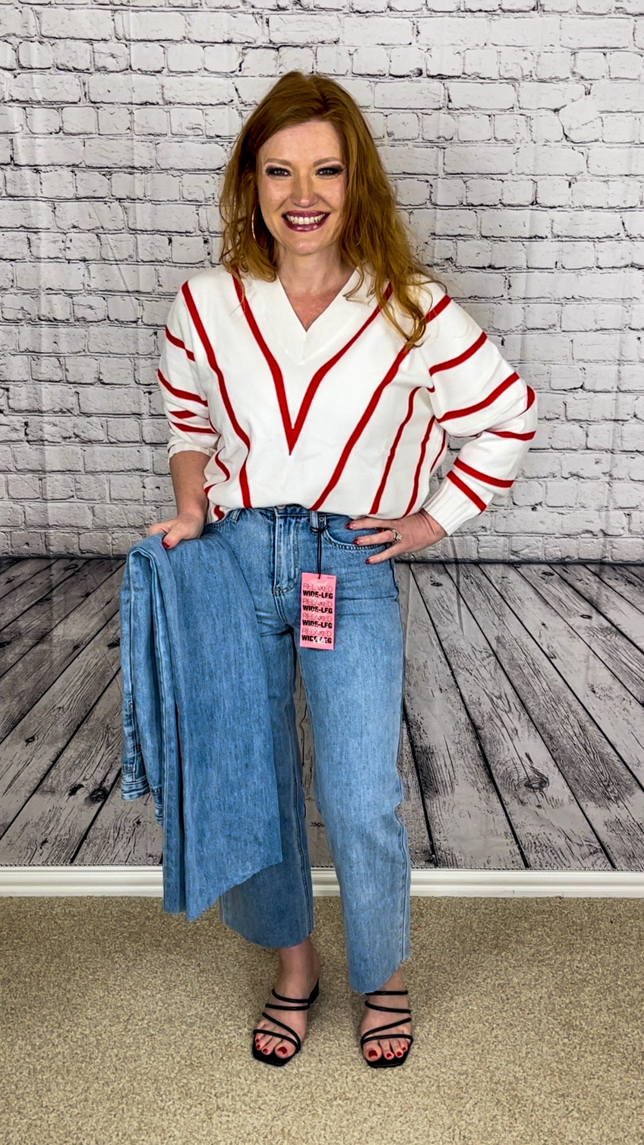 YMI - Junior High Rise Wide Leg With Raw Hem