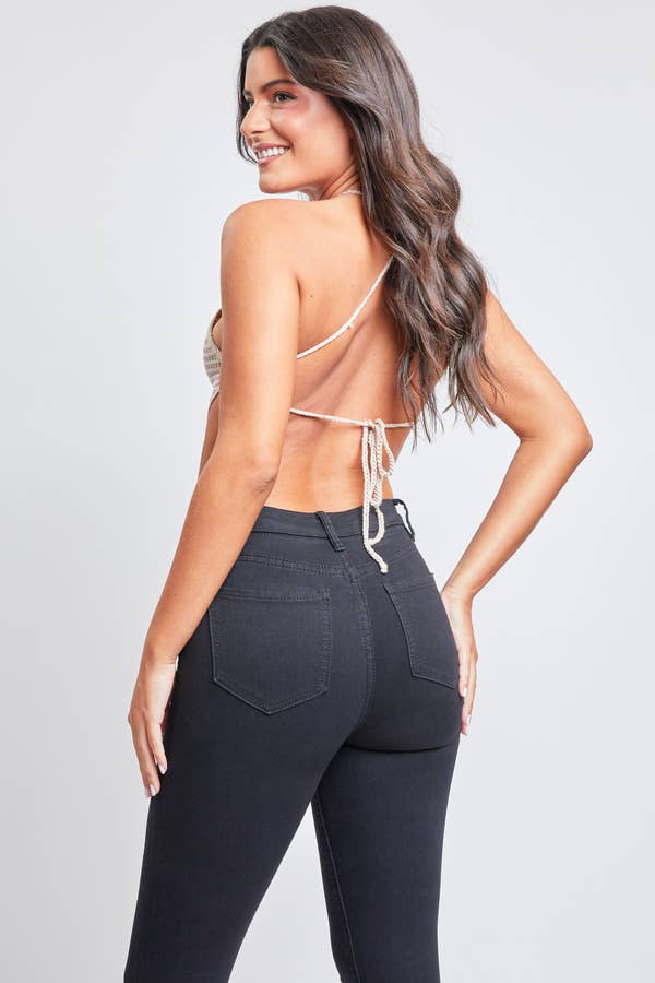 YMI - Junior WannaBettaButt High Rise Skinny Jean /BLACK